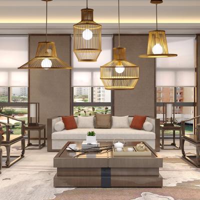 China Wicker pendant Lamp shade For Kitchen Dining room Lighting Fixtures (WH-WP-11) for sale