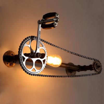 China Bar cafe pub bedroom livng room stair villa E27 Edison Bulb Loft Bicycle wall lamp (WH-VR-23) for sale