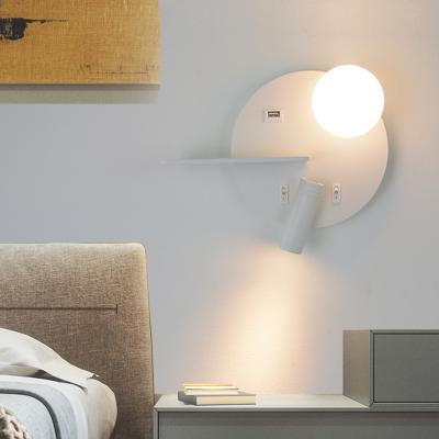 China LED wall Light with switch USB LED Reading wall mounted bedside reading lights (WH-OR-120) for sale