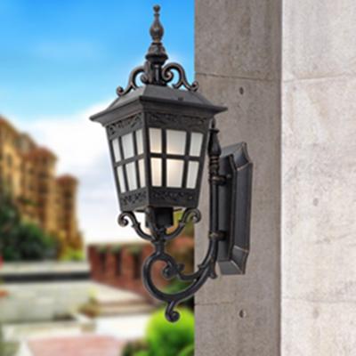 China Square Outdoor Wall Lamp Simple Modern New Chinese Waterproof Outdoor outside lamp post(WH-HR-93) for sale