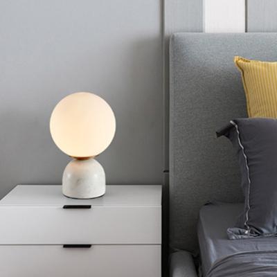 China Marble table lamp modern mini table lamp bedroom glass ball table lamp（WH-MTB-15) for sale