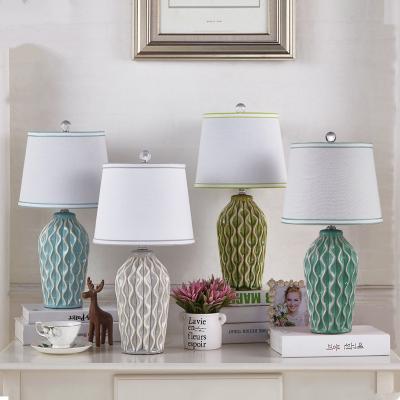 China Ceramic LED Table Lamps Bedroom Bedside Lamp Nordic marble table lamp(WH-MTB-53) for sale