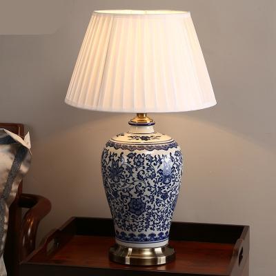 China Ceramic Dimmer Led Table Lamp Chinese Porcelain Foyer porcelain table lamp(WH-MTB-111) for sale