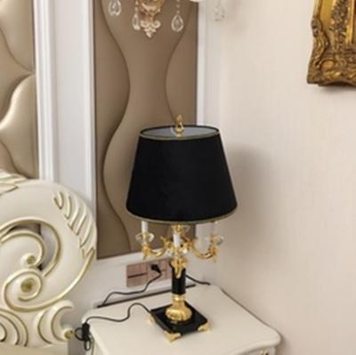 China Luxury K9 big black crystal table lamp Fashion crystal table lamps(WH-MTB-123) for sale