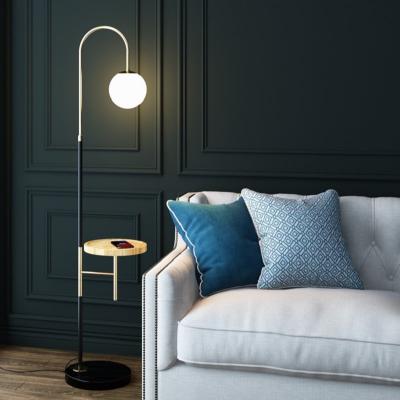 China Nordic modern creative simple with tray LED floor lamp living room shelf floor lamp(WH-MFL-112) for sale