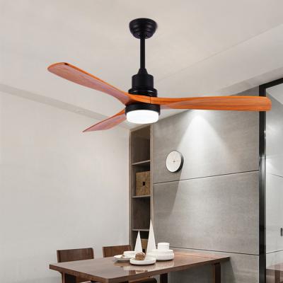 China Vintage Wood Ceiling Fan Remote Control Fans With Lights lamp Industrial Decor AC 220v ceiling  fan light(WH-CLL-13） for sale