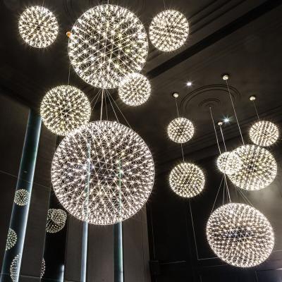 China Modern brief spark ball LED Pendant Light fixture Firework Chandelier Raimond Suspension Light(WH-MI-79) for sale