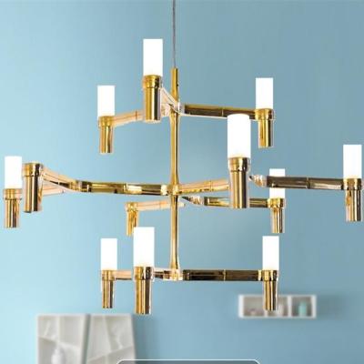 China Art Design 12/30 heads LED Crown Major Gold pendant light lamp hall restaurant dining room Crown Major (WH-MI-84) for sale