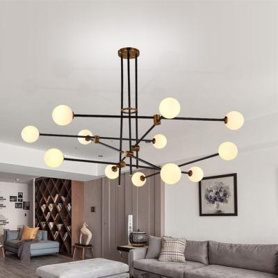 China Led glass ball pendant lights lustre suspension Studio Suspension sputnik Bullarum chandelier(WH-MI-113) for sale