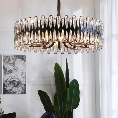 China Living room chandeliers decoration round crystal lighting for Bedroom dining rectangle Chandelier(WH-CY-163) for sale