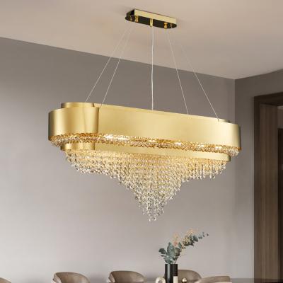 China Chandelier Modern Kitchen Lamp Dining Room Home Decoration Suspension Luminaire Rectangle pendent lighting(WH-CY-171) for sale