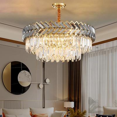 China Creative Crystal Chandelier Round/Rectangle Led Living Dining Room Lamp hotel chandelier(WH-CY-196) for sale