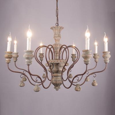 China Vintage resin chandelier for living room bedroom home retro loft Chandelier(WH-CI-114) for sale