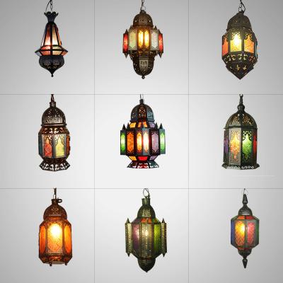 China Bohemia Black coffee shop pendant lights Southeast pot color bar garden pendant lamp(WH-DC-40) for sale