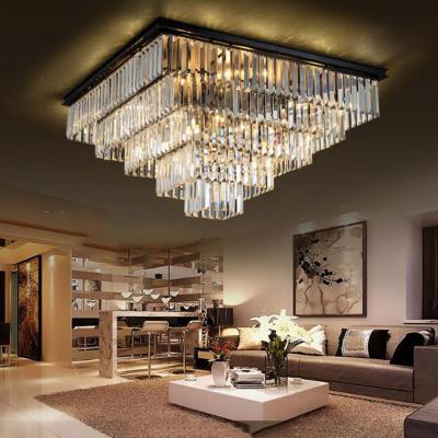 China Modern Vintage Crystal Ceiling Light Flush Mounted Crystal Ceiling Light(WH-CA-94) for sale