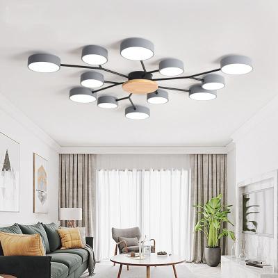 China Modern living room LED lamp Nordic style bedroom LED wood ceiling flush mount light(WH-WA-15) for sale