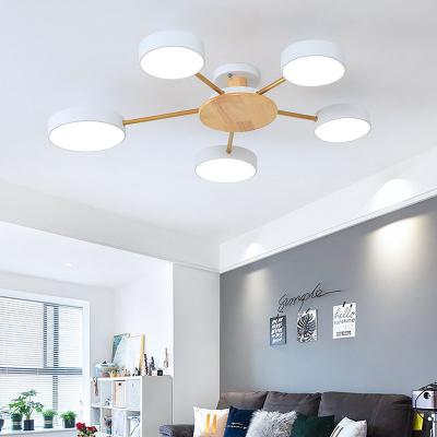 China Bedroom living room ceiling chandelier bedroom nordic wooden ceiling light（WH-WA-18) for sale