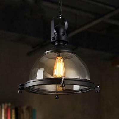 China Loft Industrial Iron Glass Pendant Lamp Living room Bar Cafe Clothing retro pendant light(WH-VP-131) for sale