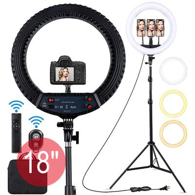 China Kaliou I000 PORTABLE Professional Flexible 18 Inch Tripod Stand Selfie Snap Ring Lihght Mobile Phone 360 ​​LED for sale