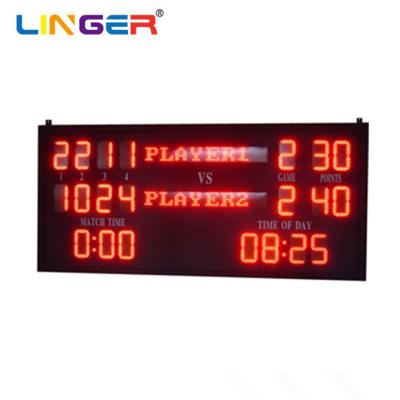 Китай 630nm Red Light Emitting Diode Led Tennis Scoreboard With Name Letters продается