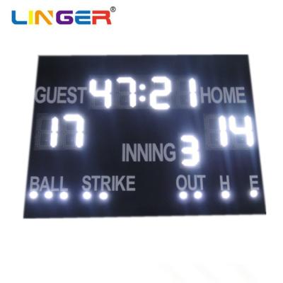 China Tablero de indicadores de béisbol LED con fácil instalación Alta durabilidad y opciones de color de pantalla rojo / amarillo / verde / blanco en venta