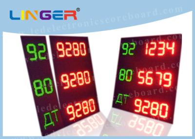 China Several Lines LED Gas Price Sign With One Remote Controller CE / ROHS Approved for sale