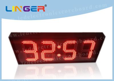 China 12 / 24 Hours Mode Red Led Digital Clock Small For Office 370*1010*100mm for sale