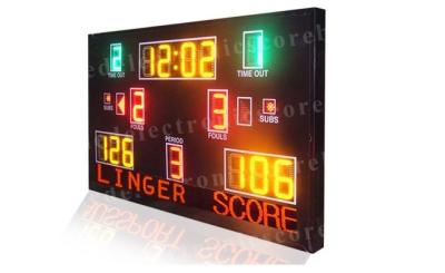 China Multi Basketball-Anzeigetafel-hohe Sicht 1300mm x 2000mm x 100mm der Funktions-LED zu verkaufen