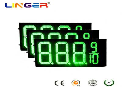 China IP54 Rear Waterproof RF Controller LED Gas Station Price Signs 12 Inch for sale