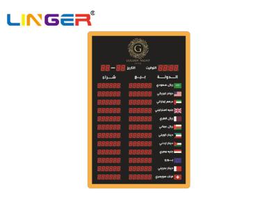 China Standard Model Electronic Led Exchange Rate Display Panel Board CE / ROHS for sale