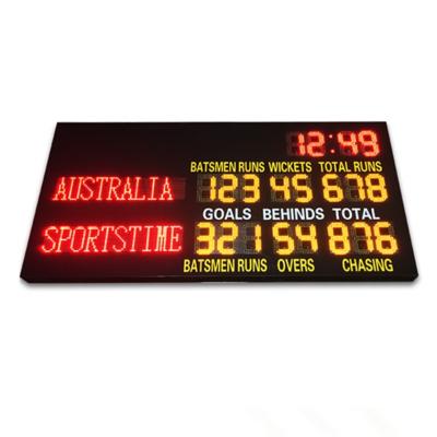 China 2 Modes Led Cricket Scoreboard , Football Score Board 1200mm X 3600mm X 100mm for sale