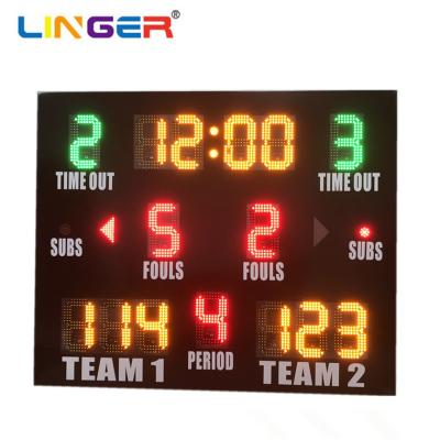 Chine L'IMMERSION a mené le tableau indicateur extérieur d'intérieur électronique de basket-ball aucun éblouissement à vendre