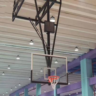 China Het aangemaakte het Basketbalhoepel van de Glasrugplank Elektrische Opgeschort Vouwen Te koop