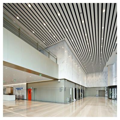 China Decorations Prima Excellent Aluminum Light Weight Linear Ceiling Design Custom Aluminum Linear Ceiling for sale