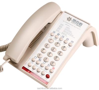 China Small And Modern Hotel / Office Building Hotel Telephone Design Comfort Telephone With Single Line for sale