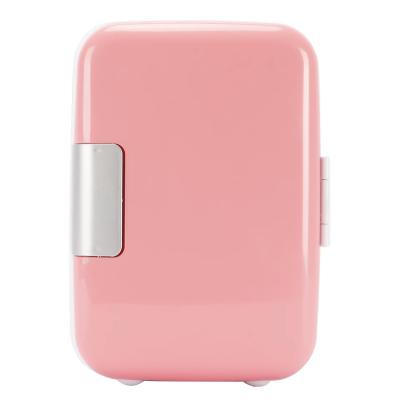 China 4L Portable Cosmetic Beauty Fridge Makeup Mini Car Fridge For Skin Pink Care THERMOELECTRIC for sale