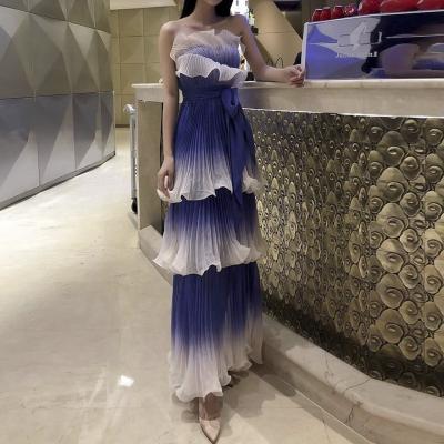 China Lebanon Long Chiffon Anti-Static Print Sxey Flowing African Evening Dresses 2022 Plus Size Spandex Chiffon for sale