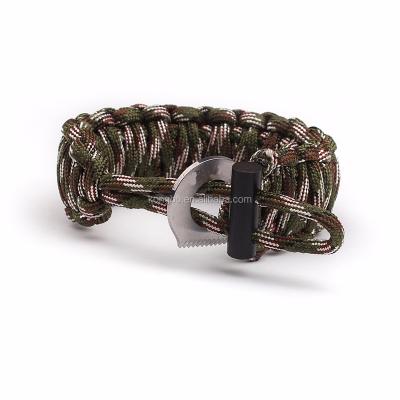 China KongBo 550 Paracord Survival Outdoor High Quality Adjustable Bracelet With Eye Knife KS049 for sale