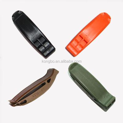 China KongBo Dual Frequency Outdoor Survival Staple Emergency Safety Plastic Whistle for sale