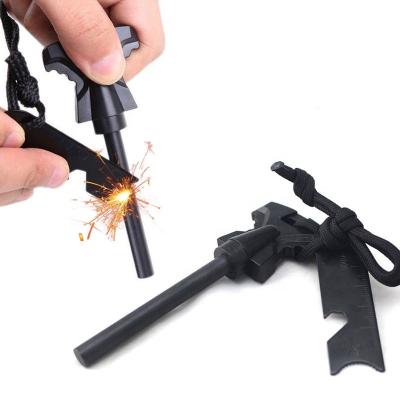 China 6 in-1 Fire Starter KongBo Emergency Survival Magnesium Fire Starter Tool with 15000 Strikes for Camping, Hiking and Outdoor for sale