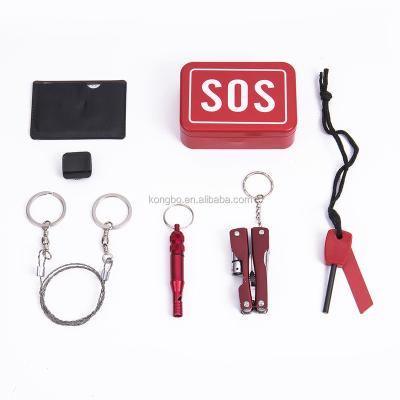 China KongBo Outdoor Multifunctional Emergency Survival Gear SOS Kit Survival Multi Tool for sale