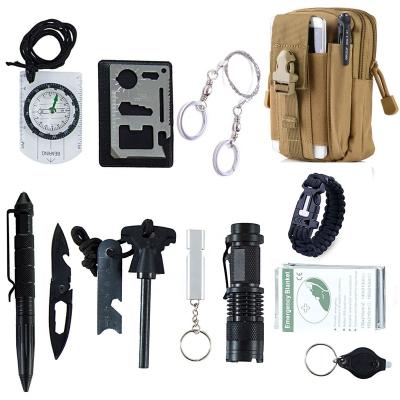 China Kongbo Backpack Outdoor Survival Kit With 12pcs in 1 set KB011-8 for sale