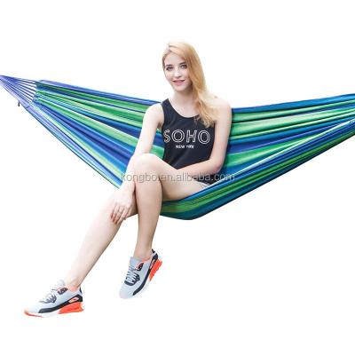 China Great For House KongBo Outdoor Camping Colorful Thick Canvas Swing Hammock Stand for sale