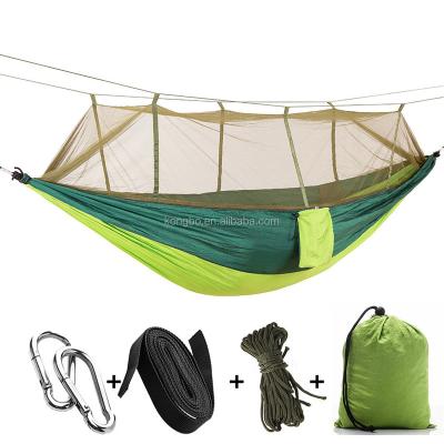 China KongBo Durable Outdoor High Quality Portable Superlight Double Camping Hammock With Mosquito Net for sale