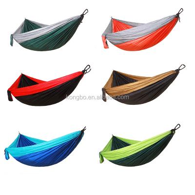 China KongBo Portable Outdoor Updated High Quality Parachute Loop Camping Aluminum Hammock for sale