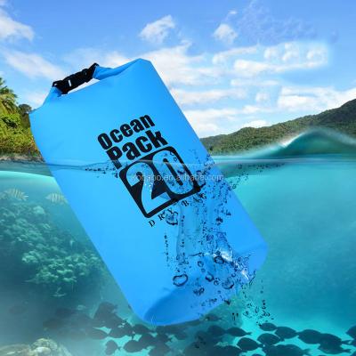 China KongBo Portable Outdoor Waterproof Dry Bag 20L Ocean Pack Bag For Hiking for sale