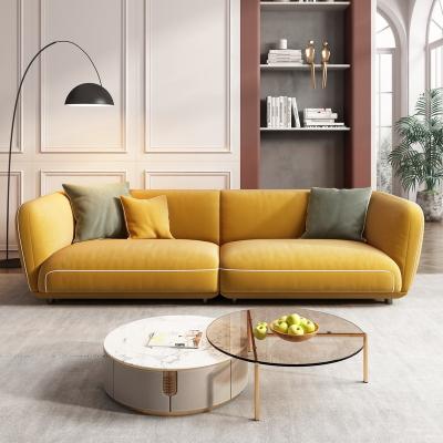 China Modular Wholesale Nordic Velvet Modern Sofas For Living Room Furniture New Creative Bedroom Sofa Simple for sale