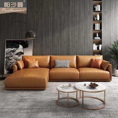 China Best Seller Modular Leather Corner Sofa Set Nordic Sofa Set Sofa Set Furniture Italian Simple Modern Living Room for sale