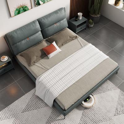 China Modern Italian style 1.8m single bed 1.5m warm durable single queen size fabric technology sale double beds for sale