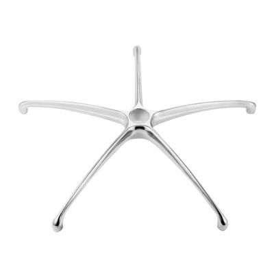 China 2021 High Quality Office Chair Parts Metal Aluminum Alloy Chrome Office Chair Wheelbase Easy Installation for sale